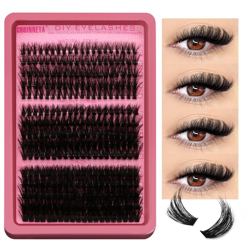 Faux Mink Lash - Cluster-Wimpern-Set, Einzelwimpern, Volumen-Mix-Tray, 3D Faux-Nerz-Wimpern, Wispy
