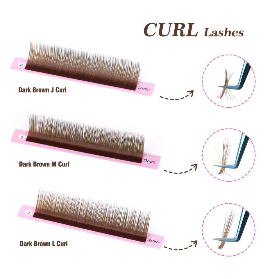 Lashprofessor J L M Curl Brown – Eyelash Extension Russian Bewertung und Preis