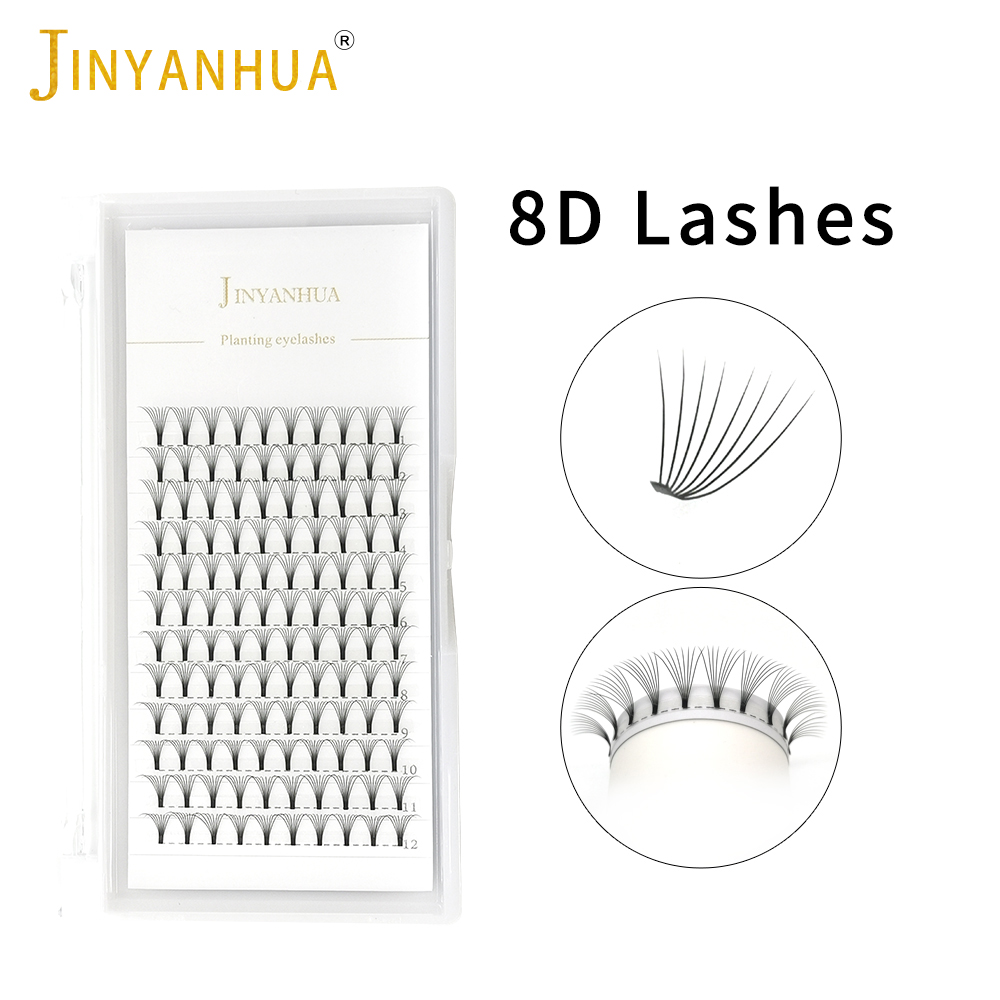 JINYANHUA 8D Fans Wimpernverlä – Eyelash Extension Russian Bewertung und Preis